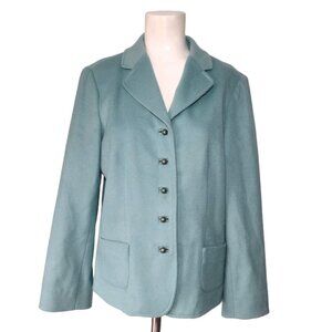 Vtg Elliott Lauren Wool Blend Blazer Jacket Size 8 Career Preppy Ornate Buttons